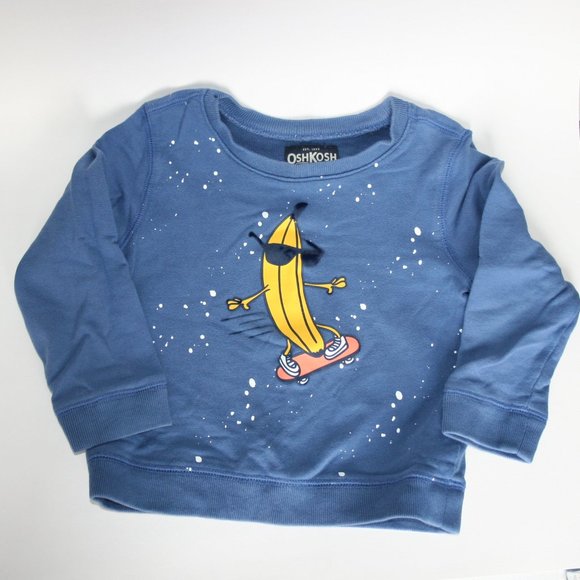 OshKosh B'gosh Other - 🍌5T Boy Goin' Bananas Sweatshirt EUC OshKosh Blue